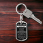 Son "Never Forget" Key Chain Gift From Dad