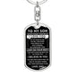 Son "Never Forget" Key Chain Gift From Dad