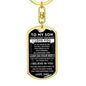 Son "Never Forget" Key Chain Gift From Dad