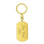 Son "Never Forget" Key Chain Gift From Dad