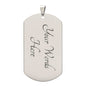 Son Gift "Never Forget" Dog Tag - Military Ball Chain From Mom