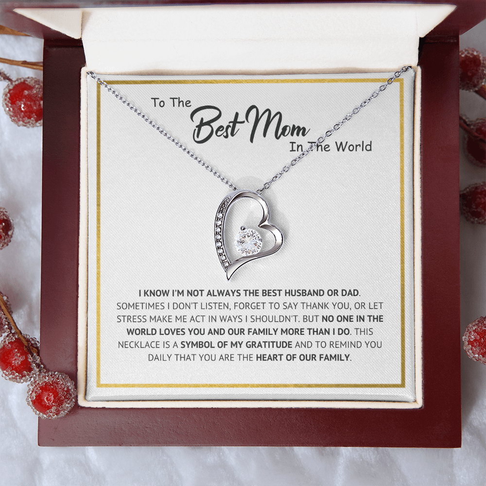 "Best Mom" Forever Necklace Gift For Wife