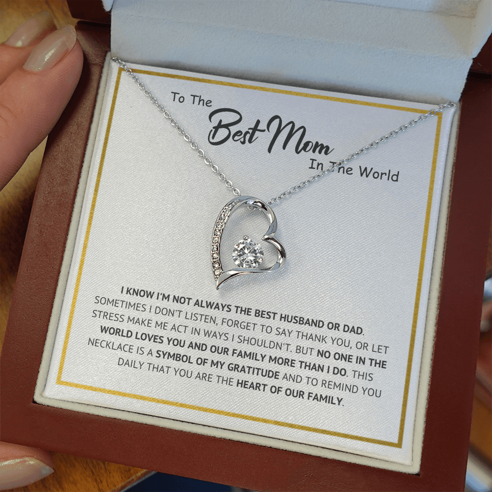 "Best Mom" Forever Necklace Gift For Wife
