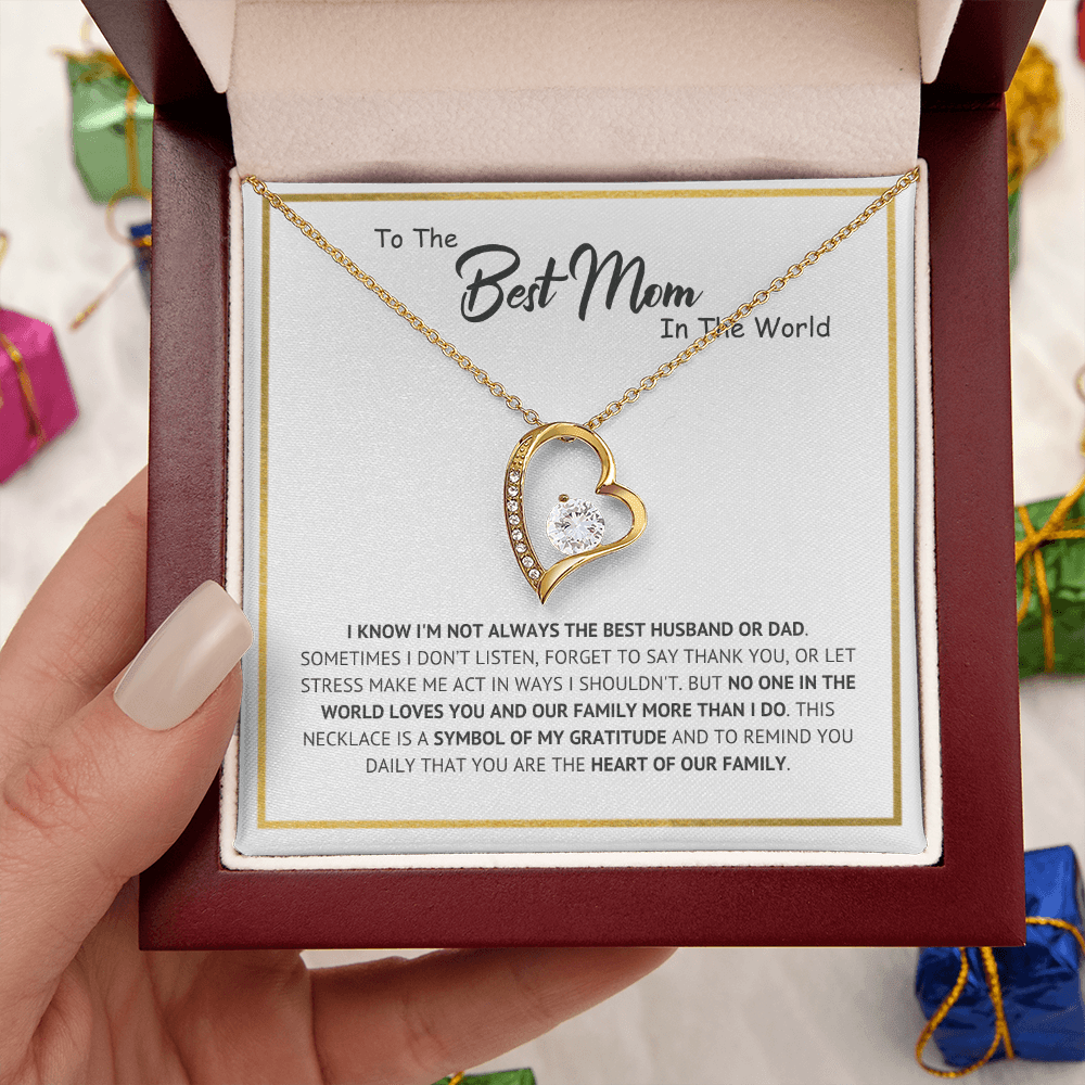 "Best Mom" Forever Necklace Gift For Wife
