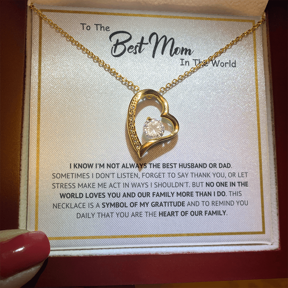 "Best Mom" Forever Necklace Gift For Wife