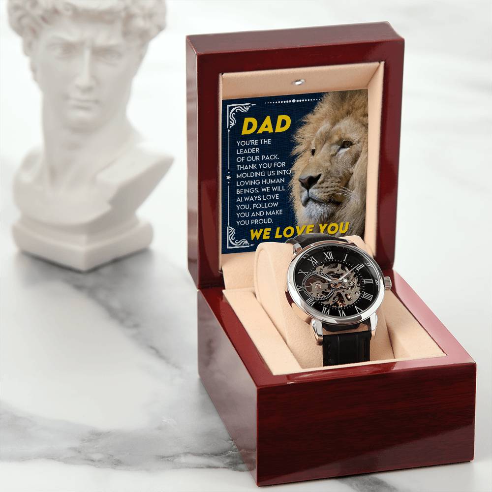 Dad "Leader Of Our Pack" Openwork Watch Gift