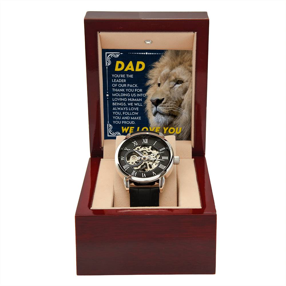 Dad "Leader Of Our Pack" Openwork Watch Gift