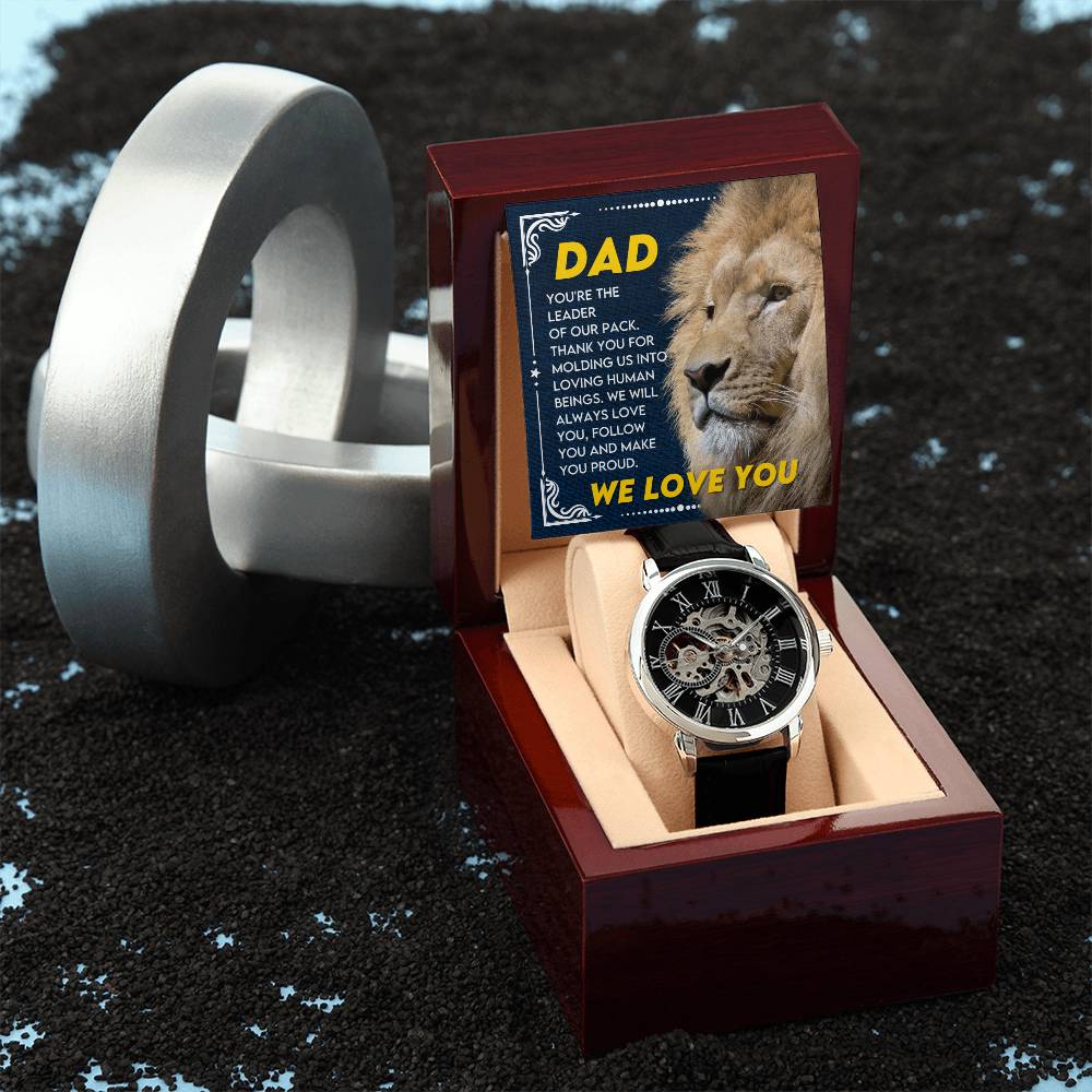 Dad "Leader Of Our Pack" Openwork Watch Gift