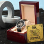 Son Gift "The Father You Have Become" Openwork Watch Gift