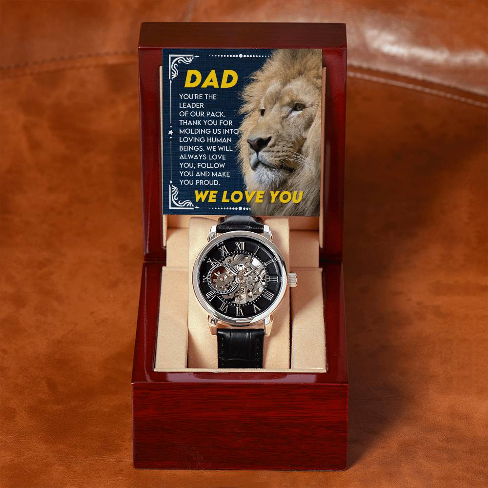 Dad "Leader Of Our Pack" Openwork Watch Gift