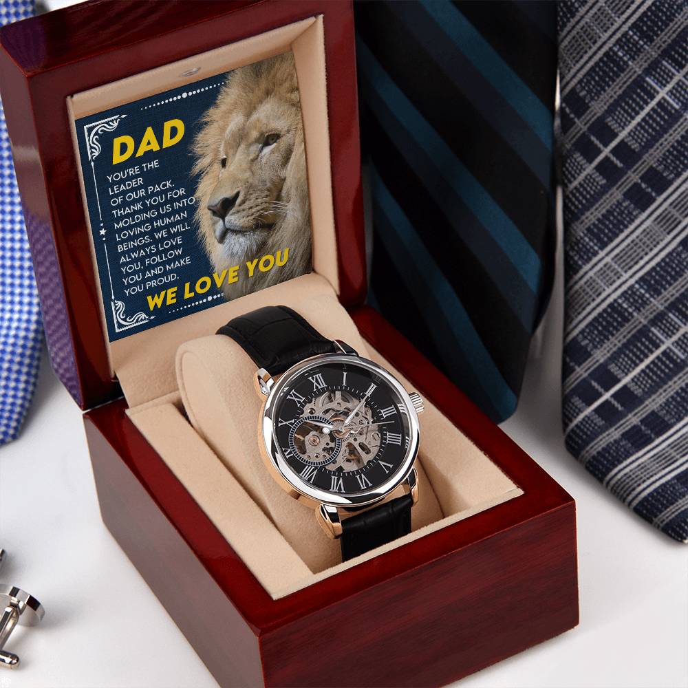 Dad "Leader Of Our Pack" Openwork Watch Gift