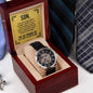 Son Gift "The Father You Have Become" Openwork Watch Gift