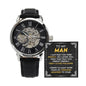 My Man "Cherished Memories" Openwork Watch Gift