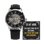 My Man "Good Husband" Openwork Watch Gift