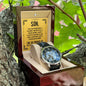 Son Gift "The Father You Have Become" Openwork Watch Gift