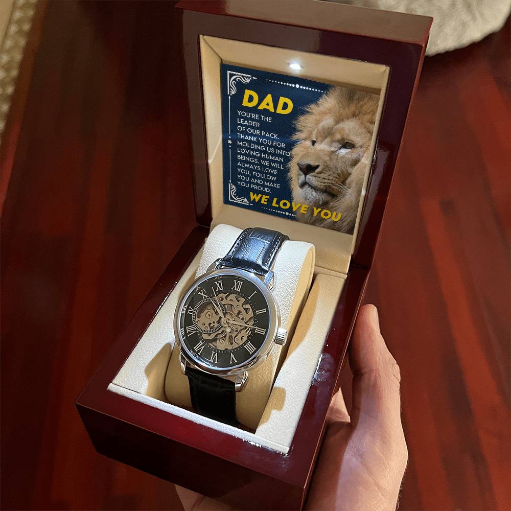 Dad "Leader Of Our Pack" Openwork Watch Gift