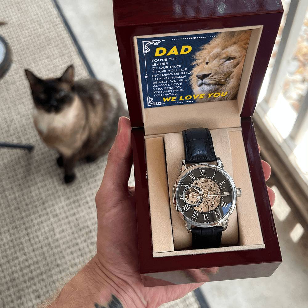 Dad "Leader Of Our Pack" Openwork Watch Gift