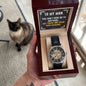 My Man "Good Husband" Openwork Watch Gift