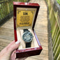 Son Gift "The Father You Have Become" Openwork Watch Gift