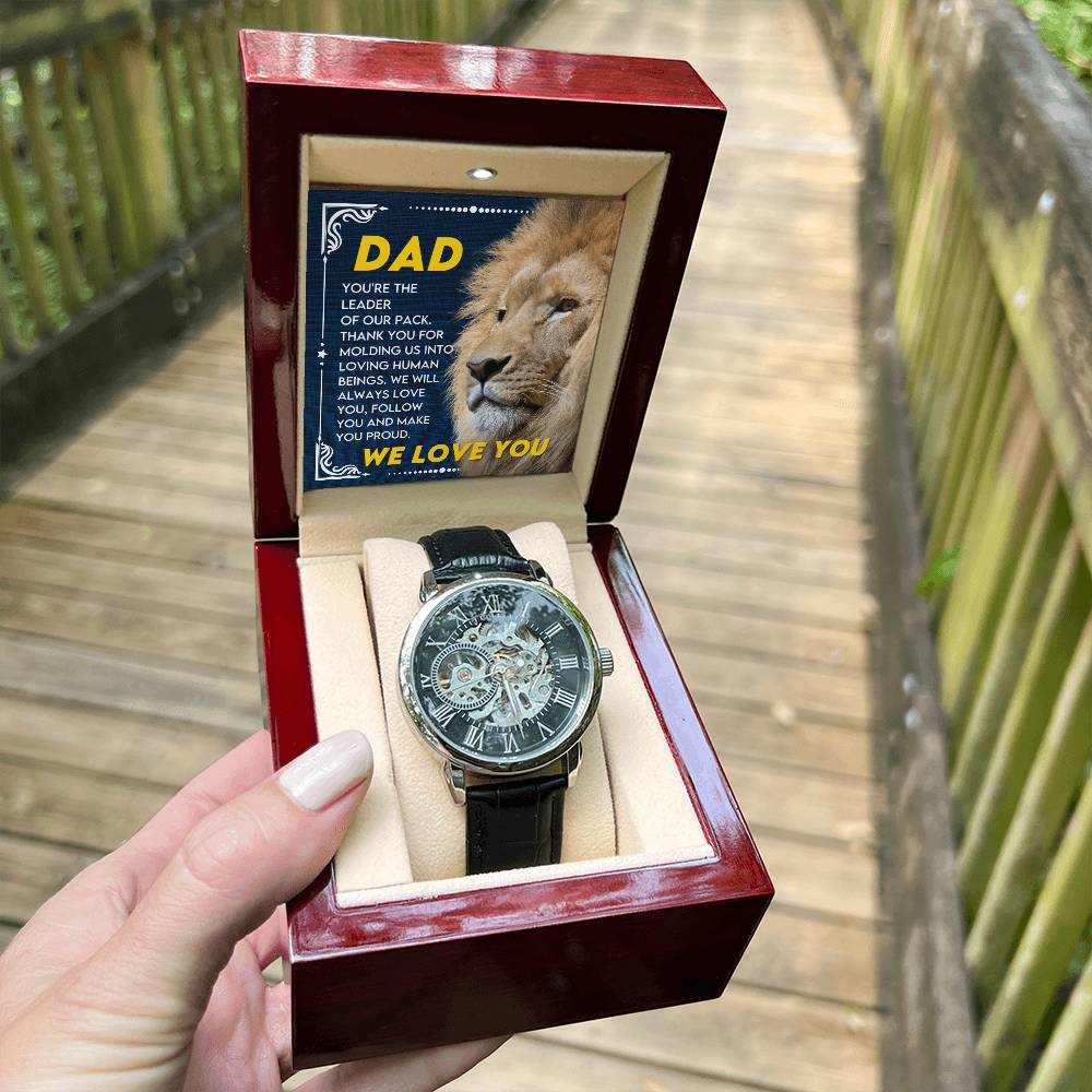 Dad "Leader Of Our Pack" Openwork Watch Gift