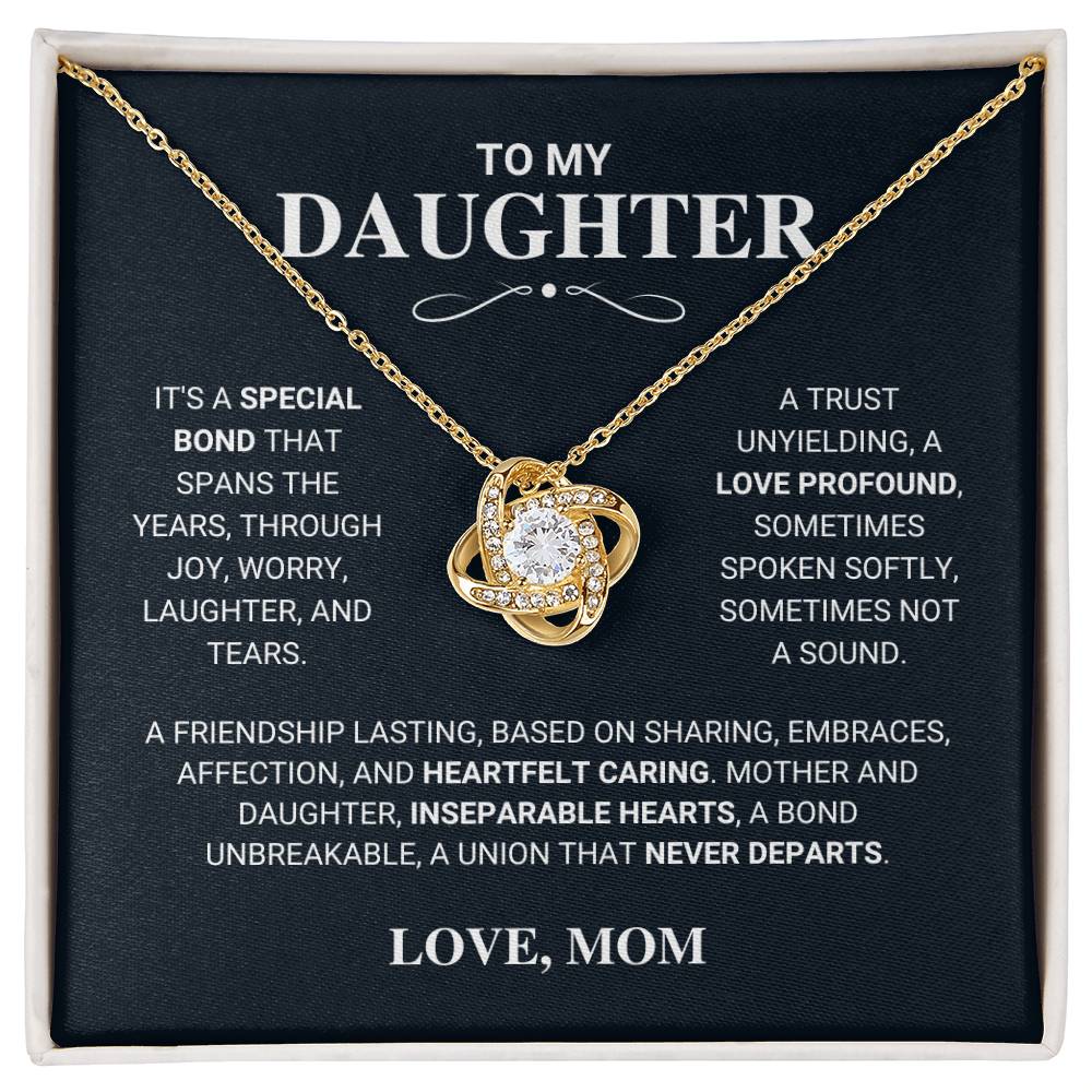 Beautiful Gift for Daughter From Mom "Unbreakable Bond" Necklace