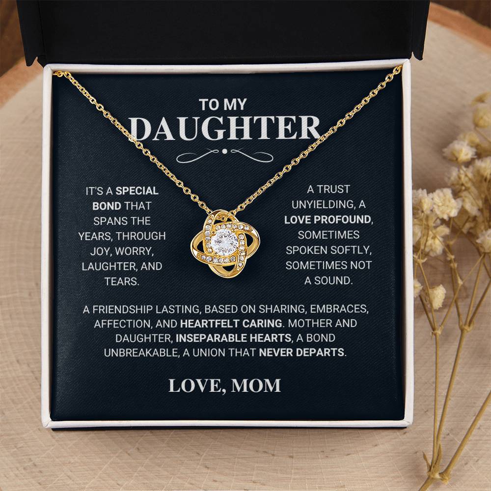 Beautiful Gift for Daughter From Mom "Unbreakable Bond" Necklace