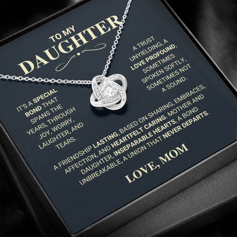 Beautiful Gift for Daughter From Mom "Special Bond" Necklace