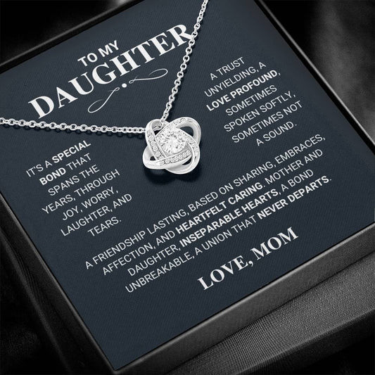 Beautiful Gift for Daughter From Mom "Unbreakable Bond" Necklace