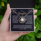 Daughter - Remember - Love Knot Necklace