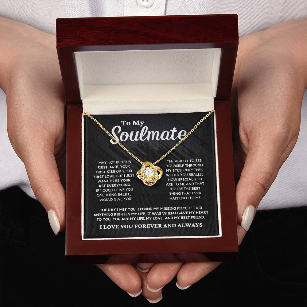 Soulmate Gift "You're The Best Thing" Love Knot Necklace