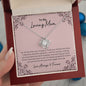 Mom - I Am Forever Grateful - Love Knot Necklace