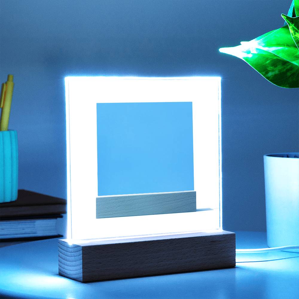 Acrylic Square - Black Text