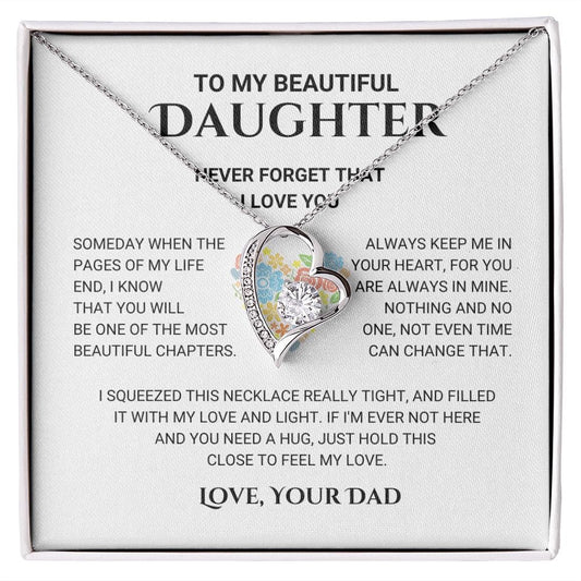 Daughter - Feel My Love - Forever Love Necklace