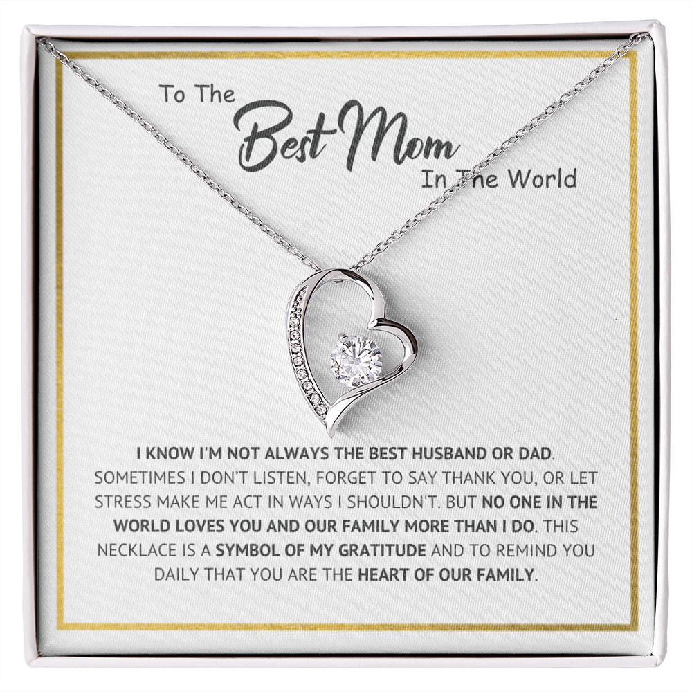 "Best Mom" Forever Necklace Gift For Wife
