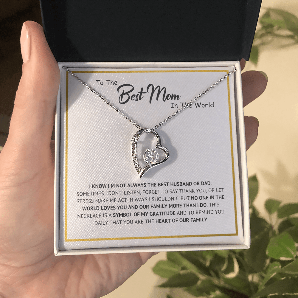 "Best Mom" Forever Necklace Gift For Wife
