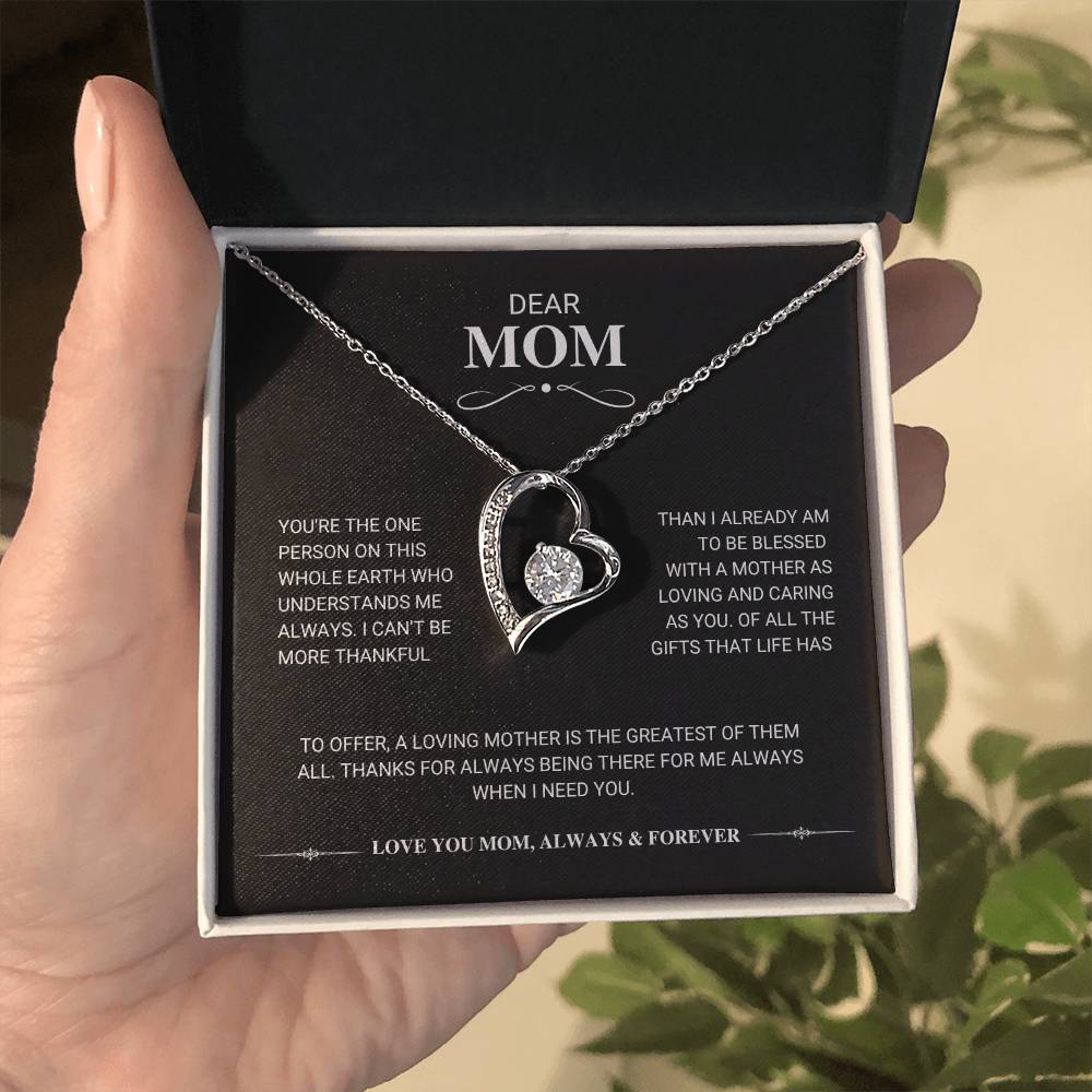 Mom "The Greatest Gift" Forever Love Necklace