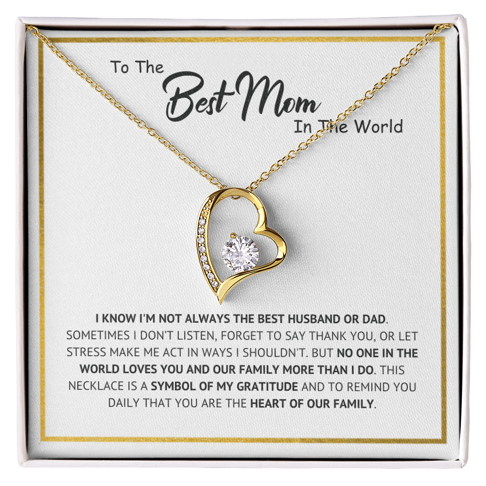 "Best Mom" Forever Necklace Gift For Wife