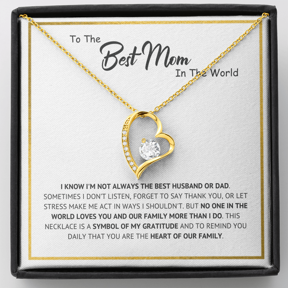 "Best Mom" Forever Necklace Gift For Wife