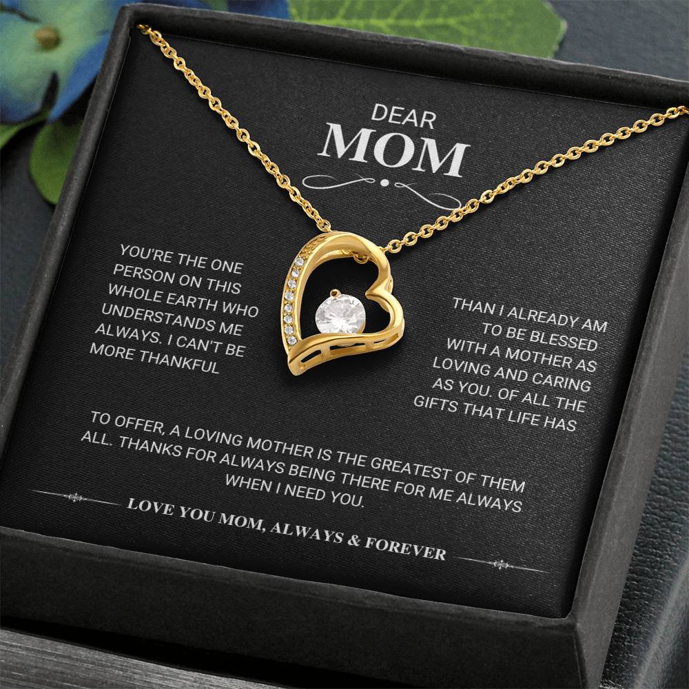 Mom "The Greatest Gift" Forever Love Necklace