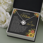 Mom - Love Knot Necklace Gift From Daughter