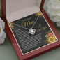Mom - Love Knot Necklace Gift From Daughter