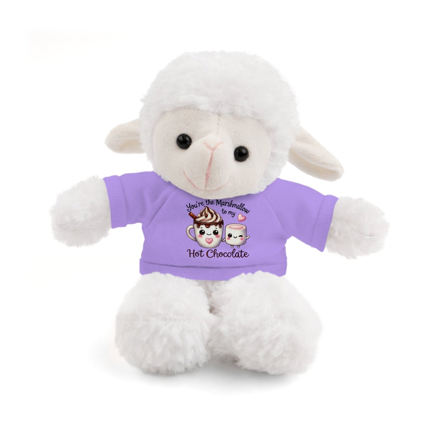 Stuffed Animals with Tee "Marshmallow To My Hot Chocolate"