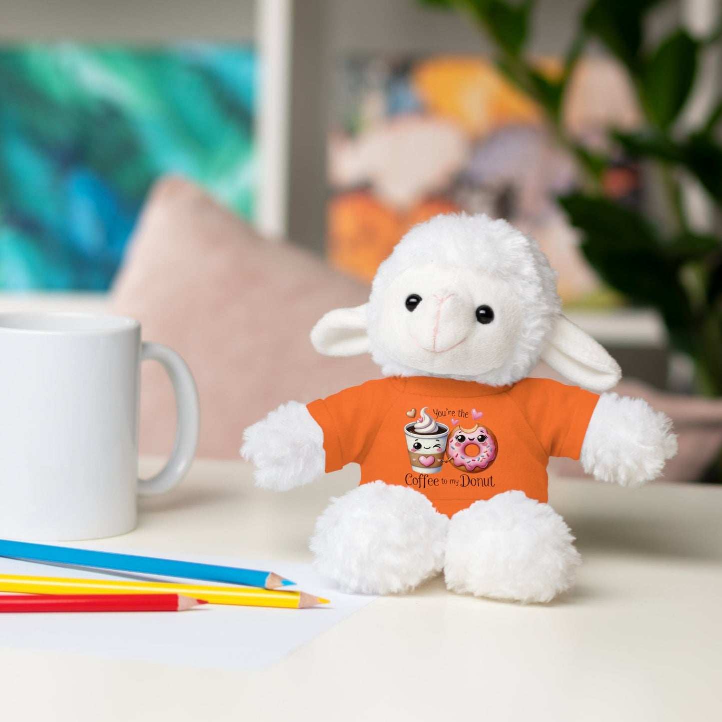 Huggable Valentine’s Day Plushies "Coffee To My Donut"