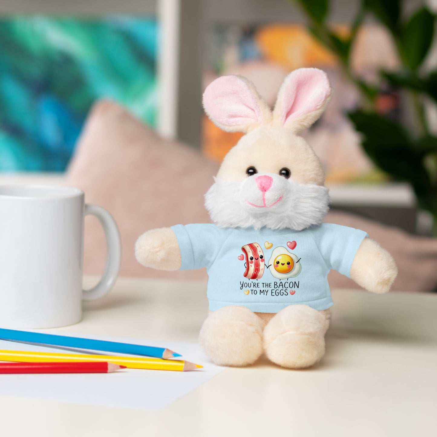 Huggable Valentine’s Day Plushies 'You're the Bacon to My Eggs'