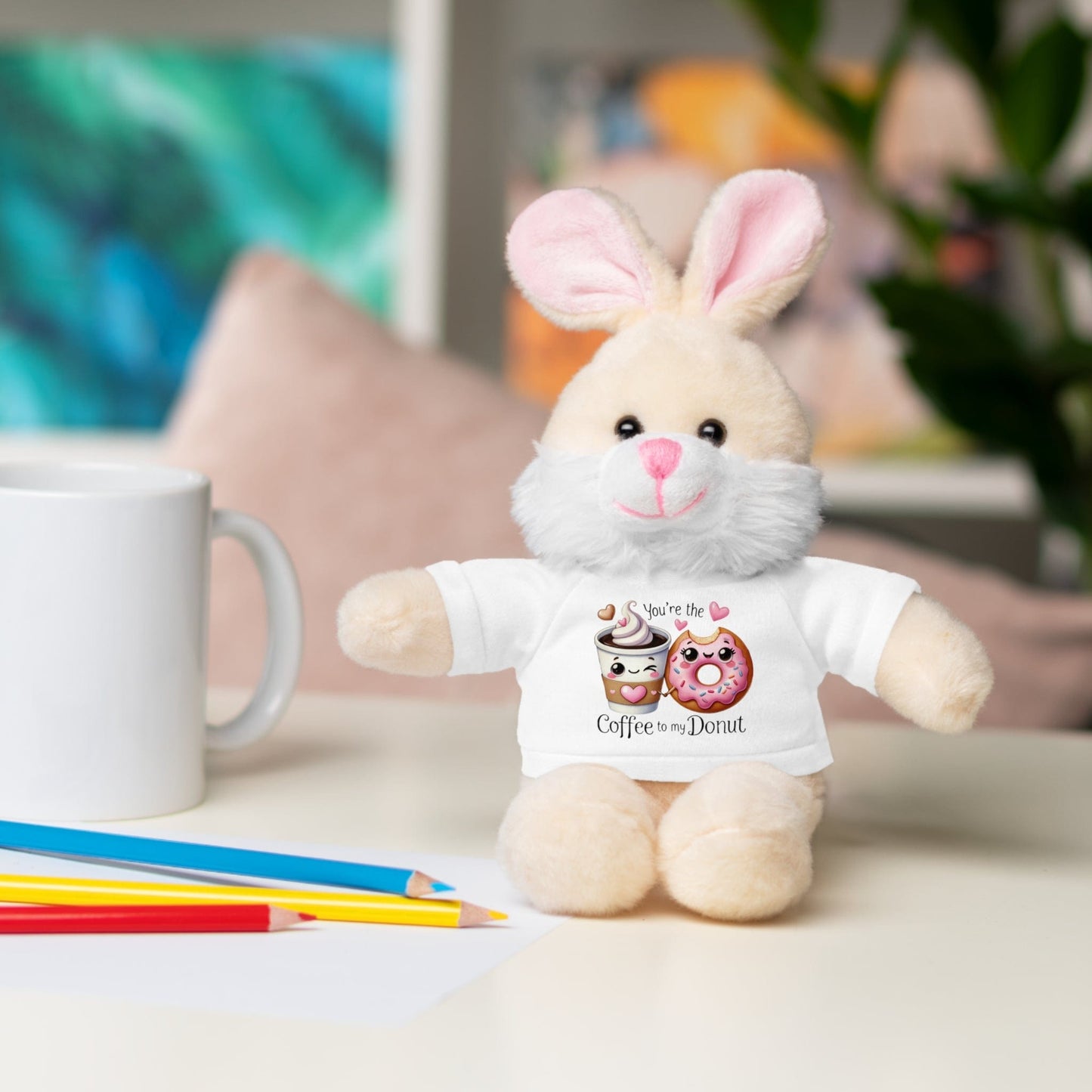 Huggable Valentine’s Day Plushies "Coffee To My Donut"