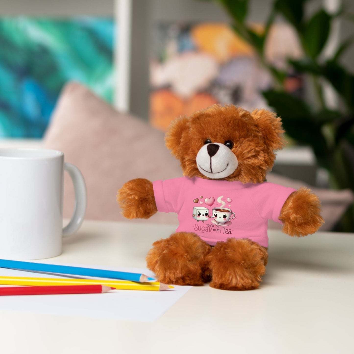 Stuffed Animals with Tee "Sugar To My Tea"