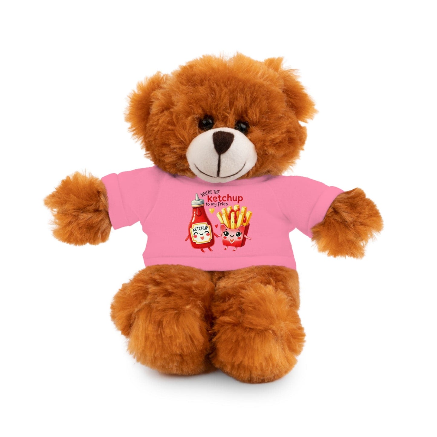 Huggable Valentine’s Day Plushies "Ketchup To My Fries"