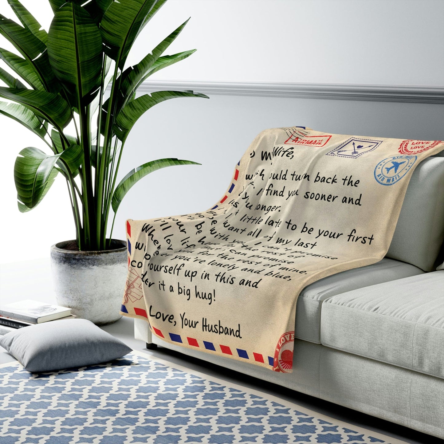 Wife - Giant Love Letter Blanket