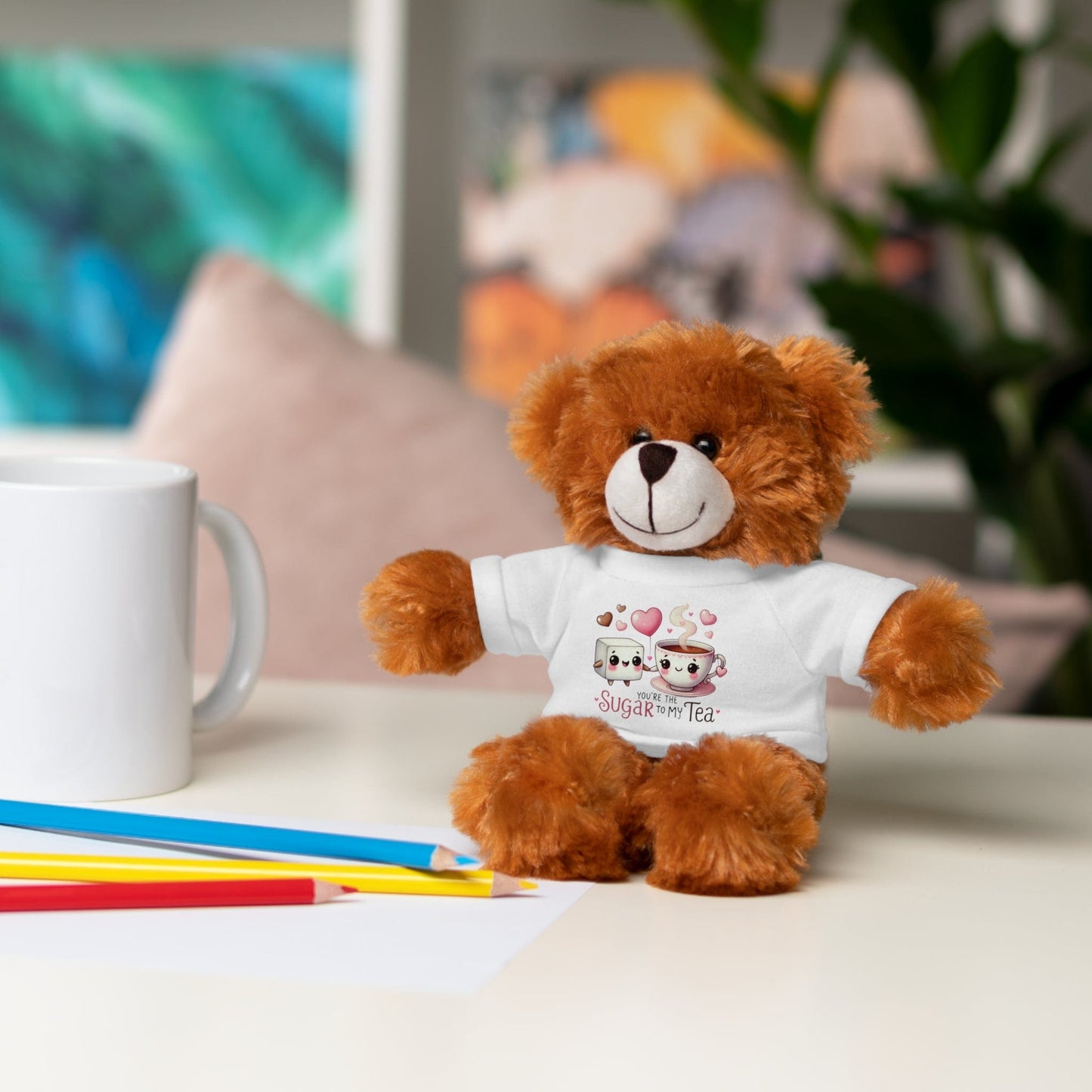 Stuffed Animals with Tee "Sugar To My Tea"