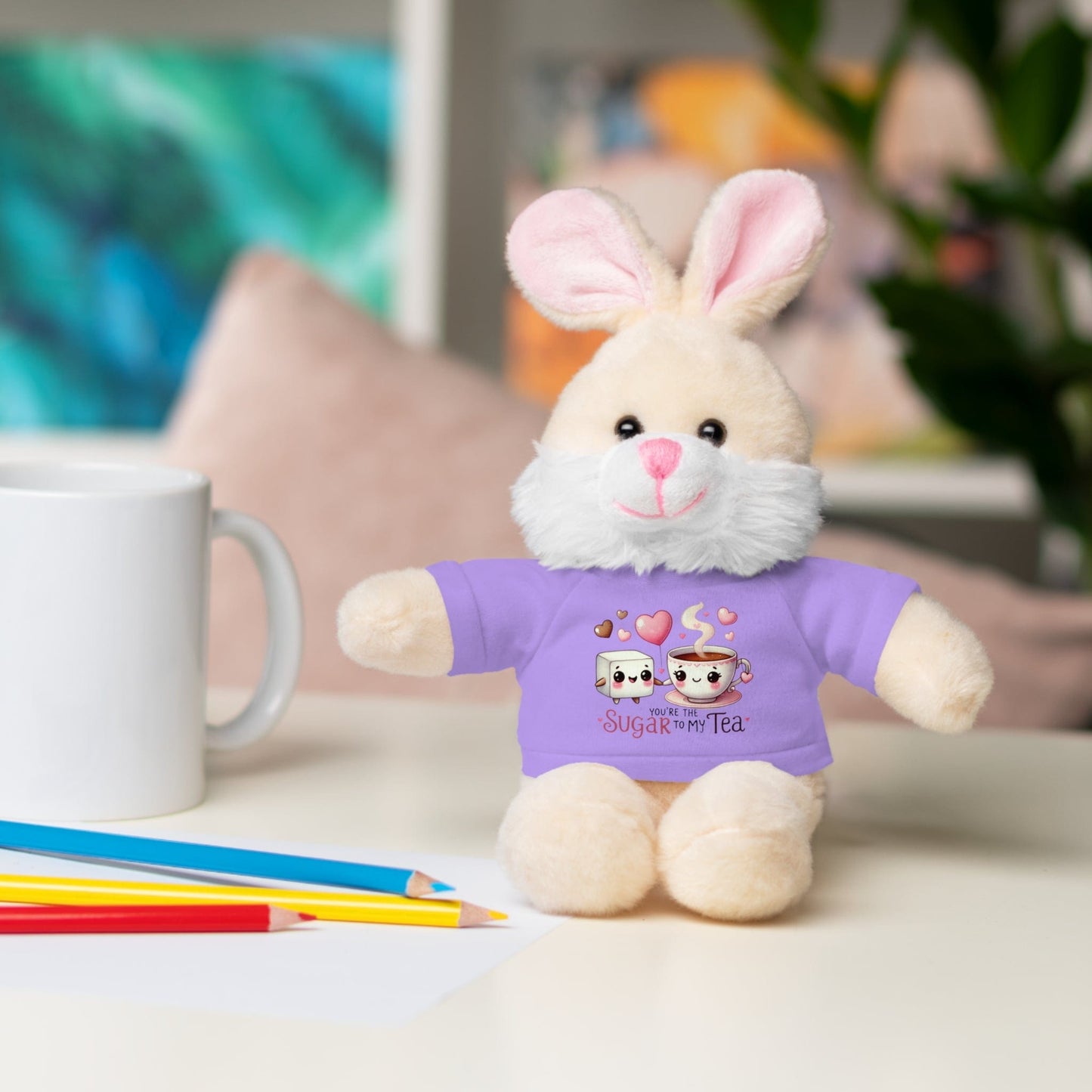 Stuffed Animals with Tee "Sugar To My Tea"